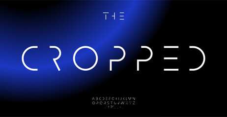 Cosmic Futurism alphabet, sleek minimalist letters, thin futuristic font for elegant technological logos, innovative headline, captivating typography, future-focused typographic design. Vector typeset