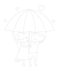 valentine coloring book page for kids and adults coloring book page black and white
