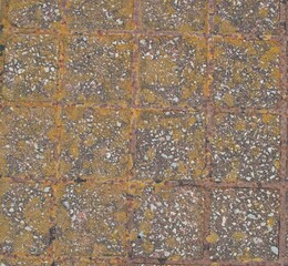 texture of weathered concrete floor blocks