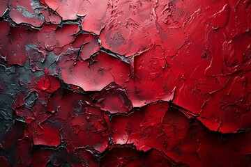 A red textured background with color variations on one side