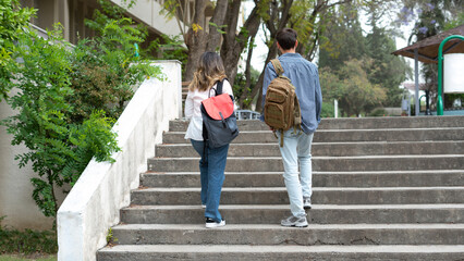 university students at the campus