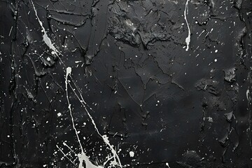 Black background with paint splashes,  Grunge background texture - Powered by Adobe