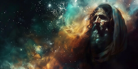 God in cosmic space