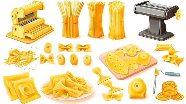 Versatile Electric Pasta Maker Producing Diverse Pasta Shapes and Sizes for Homemade Cooking and Italian Cuisine