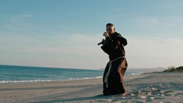 Defense Fight Technique From A Franciscan Monk 