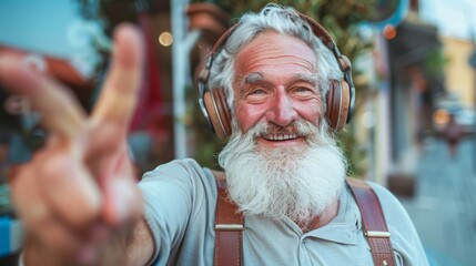 The Joyful Elderly Music Enthusiast