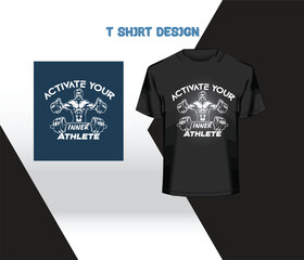ACTIVATE YOUR INNER ATHLETE t-shirt design