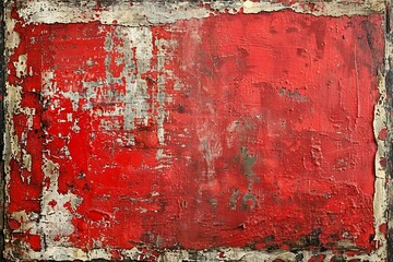 Illustration of red grunge paint texture, high quality, high resolution