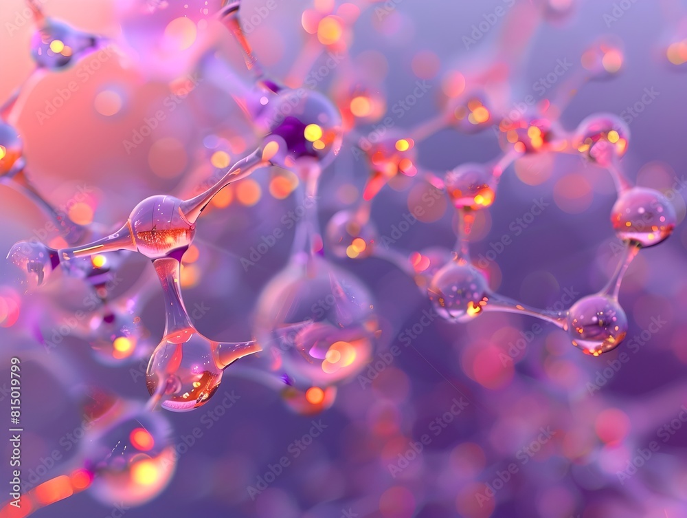 Poster visualizing the delocalized electron patterns in aromatic molecular structures