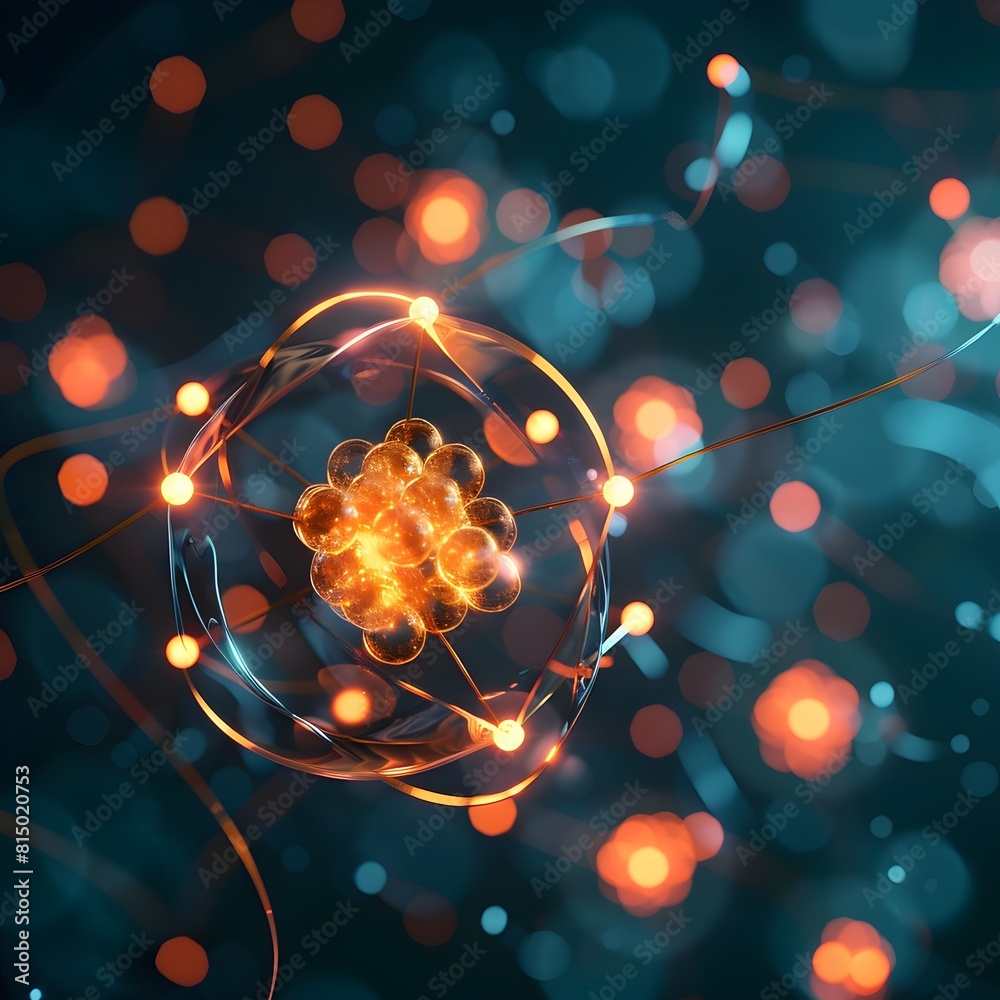 Poster visualizing the atomic structure and role of potassium in nerve and muscle function