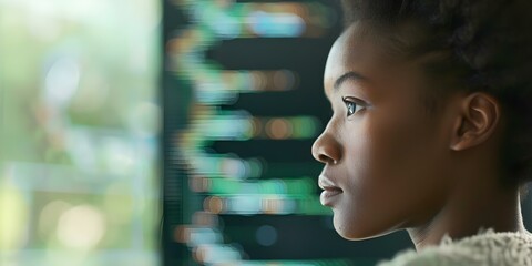 Determined student mastering coding intricacies via digital tutorials. Concept Coding Tutorials, Student Learning, Digital Skills, Determination, Coding Mastery