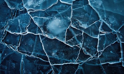Cracked ice surface background