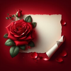 FLOWERY BACKGROUND WITH WRITING PAPER