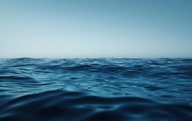 Textured deep blue ocean water rippling gently.