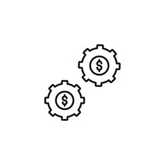 Gear icon design with white background stock illustration