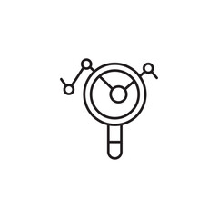 Statistics icon design with white background stock illustration