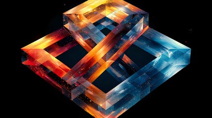 Mathematical Beauty: Prismatic Pyramid in 3D