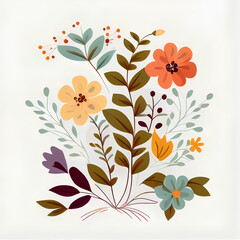 floral background with flowers