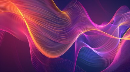 Fototapeta premium Colorful Abstract Background With Wavy Lines