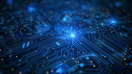 Intricate Circuit Board Background