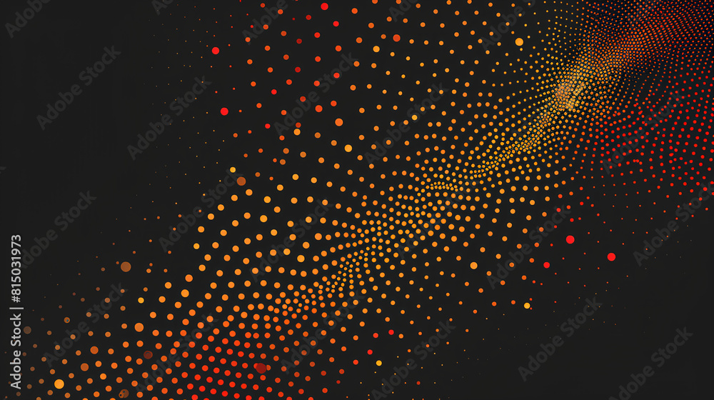 Poster Abstract background with a pattern of dots and a gradient of yellow and purple tones.