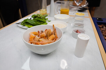fresh shrimp