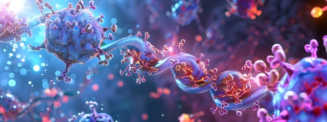 Depiction of Ligand Receptor Interaction in Cellular Signal Transduction