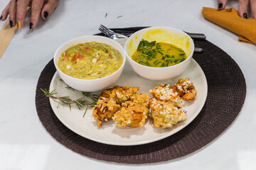 breaded shrimp with tucupi