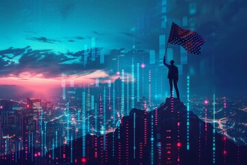 Business Leader Achieves Strategic Goals by Planting Flag on Digital Growth Graph