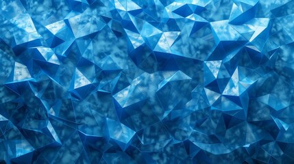 background for an information technology company or background with blue triangles Generative AI hyper realistic 