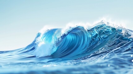 Blue Wave Background hyper realistic 