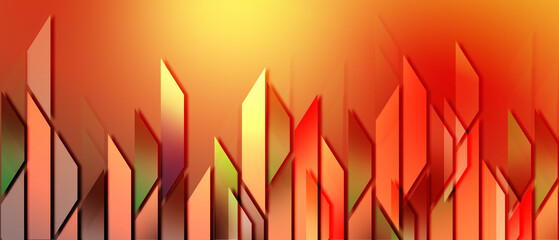 Dark golden hi-tech geometric abstract background