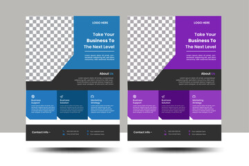 Corporate creative colorful business flyer template design set, abstract business flyer, vector template design or business poster template design Business Flyer Corporate Flyer Template,