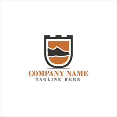 Square uniform for business logo design vector editable
