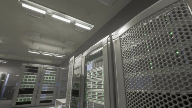 A server room packed with a variety of servers, each performing different functions to support network operations.