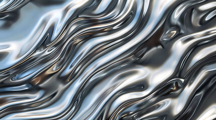Liquid metal mercury silver ripple abstract background ,abstract texture of silver silk for fabric cloth background ,Beautiful luxury metallic background