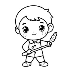 Cute vector illustration Artist hand drawn for toddlers
