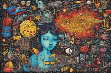 Ultracalistic drawing: all the good things in my life
related to you
