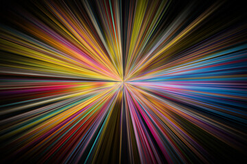 Colorful background of rainbow colors. Mottled radial blur illustration