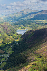 Eryri National Park helicopter aerial
