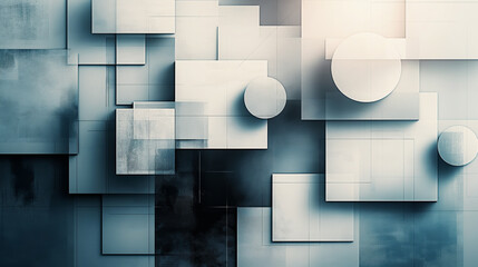 Abstract background with geometric shapes. 3d rendering.