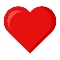 Red Heart, Love Symbol - bold red heart shape