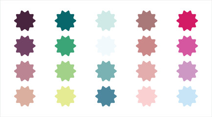 Color palette guide. Color swatches