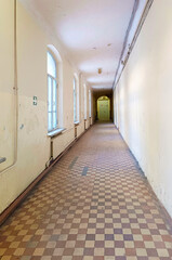 The corridor of the old building. Needs renovation.