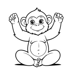 Adorable Chimpanzee for children books
