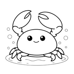 Adorable Crab for kids books