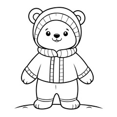 Cartoon Bear for toddlers book