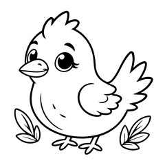 Cartoon Bird for toddlers book