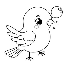 Cartoon Bird for children books