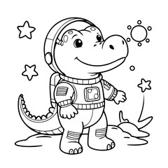 Cartoon Crocodile for kids books